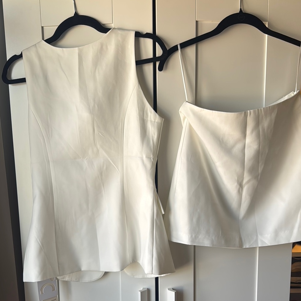 Commense White Button Down Shirt Dress size: S NWT. - Picture 12 of 15
